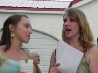 Nikon Coolpix 035  Bri and Rachel rehearsing Rachel&#39;s toast